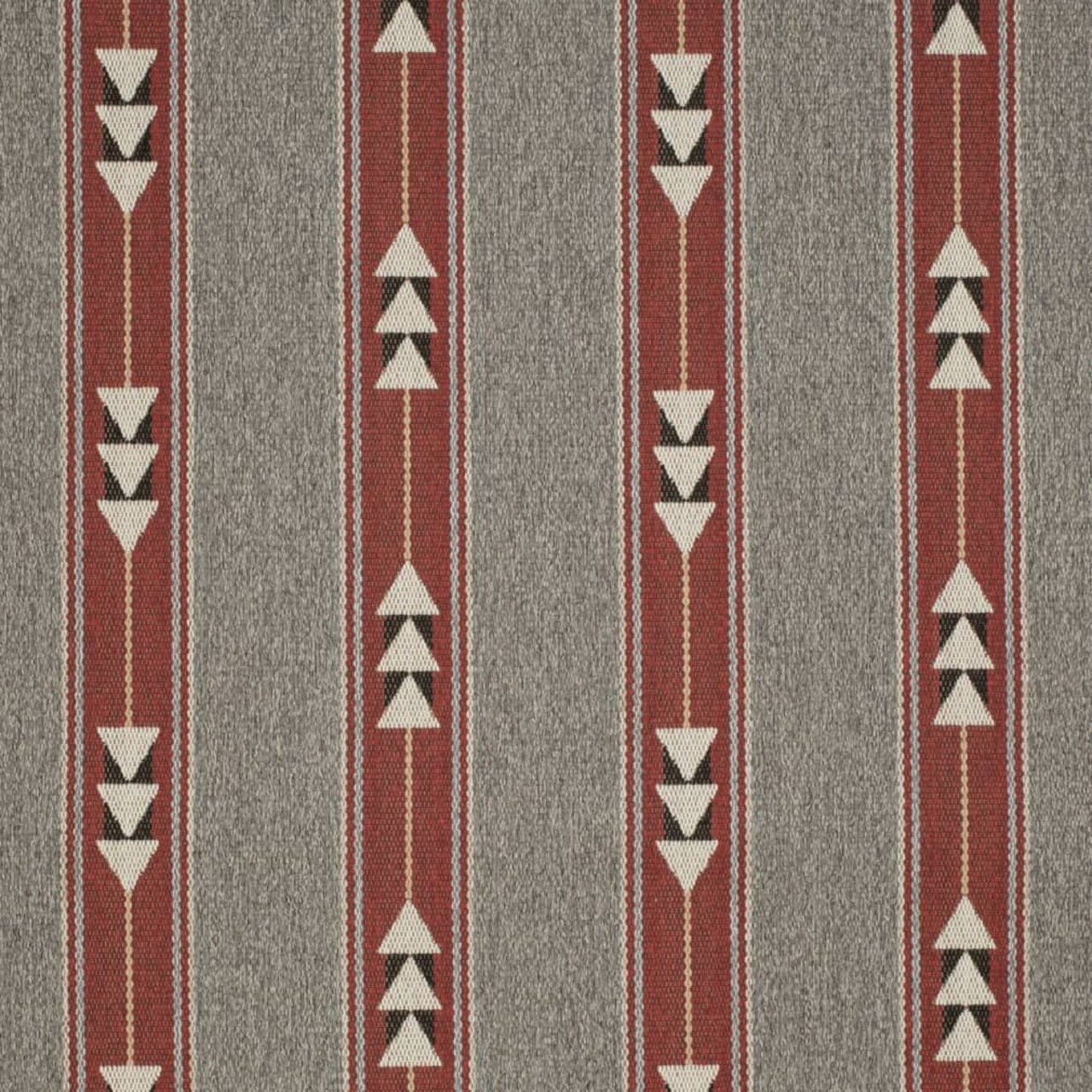 Caliente - Red & Burgundy Abstract & Geometric,Global,Southwestern,Stripe Upholstery Fabric 54 Inches"